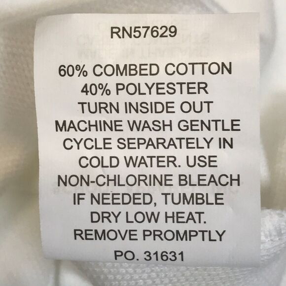 Golf Outing Mens Golf Polo Shirt Size L White NWT Garfield UNICO NJ Italy A+ - Picture 4 of 8